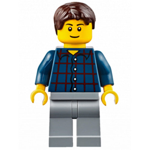 LEGO® Plaid Button Shirt Minifigure City CTY0625