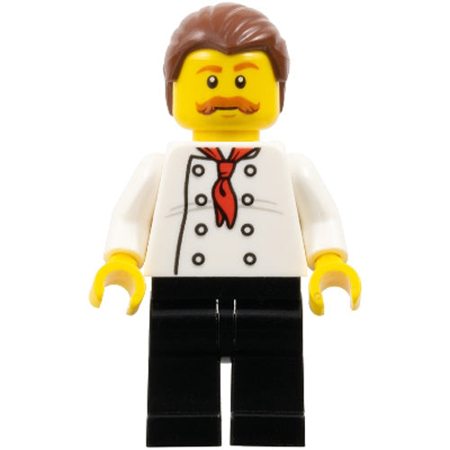 LEGO® Pizza Van Chef - Reddish Brown Moustache Minifigure City CTY0711