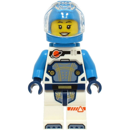 LEGO® Astronaut - Female, White Spacesuit with Dark Azure Arms Minifigure City CTY1707