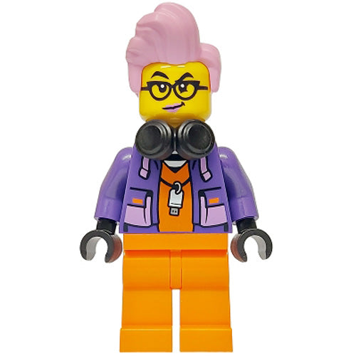 LEGO® Police - City Jail Prisoner Female Orange Prison Jumpsuit Minifigure City CTY1749