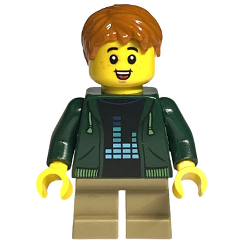 LEGO® Child - Boy, Dark Green Hoodie Minifigure The LEGO Store TLS112