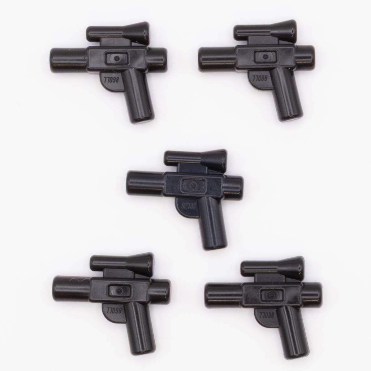 LEGO® 5 x Small Hand Blaster Gun Pistol Star Wars Bulk Pack Black 92738