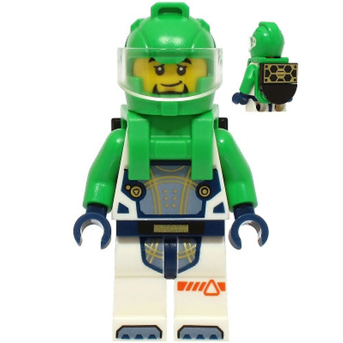 LEGO® Astronaut - Male, White Spacesuit with Bright Green Arms Minifigure City CTY1706