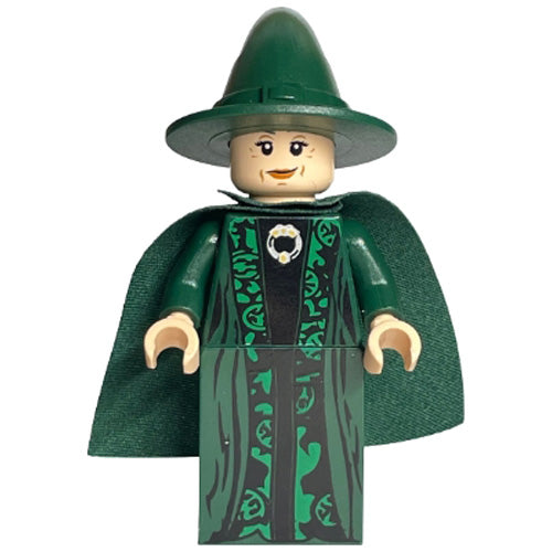 LEGO® Professor Minerva McGonagall - Dark Green Robe and Cape Minifigure Harry Potter HP093