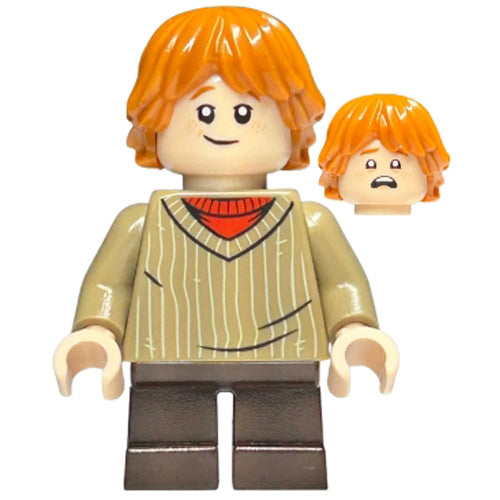 LEGO® Ron Weasley - Dark Tan Sweater Minifigure Harry Potter HP142