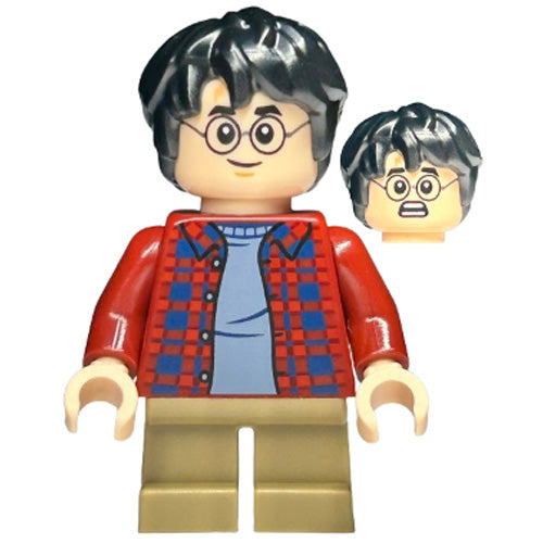 LEGO® Harry Potter - Dark Red Plaid Flannel Shirt Minifigure Harry Potter HP481