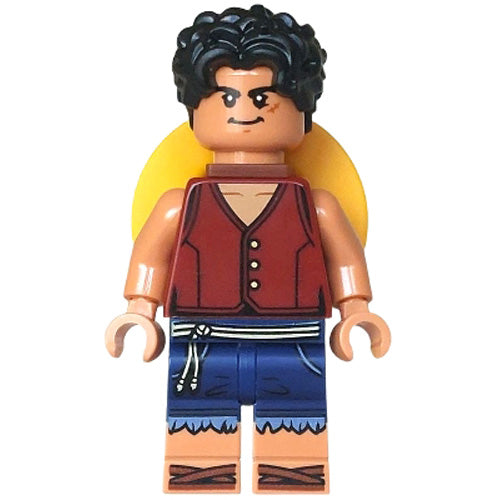 LEGO® Monkey D. Luffy - Straw Hat on Back Minifigure One Piece OP007