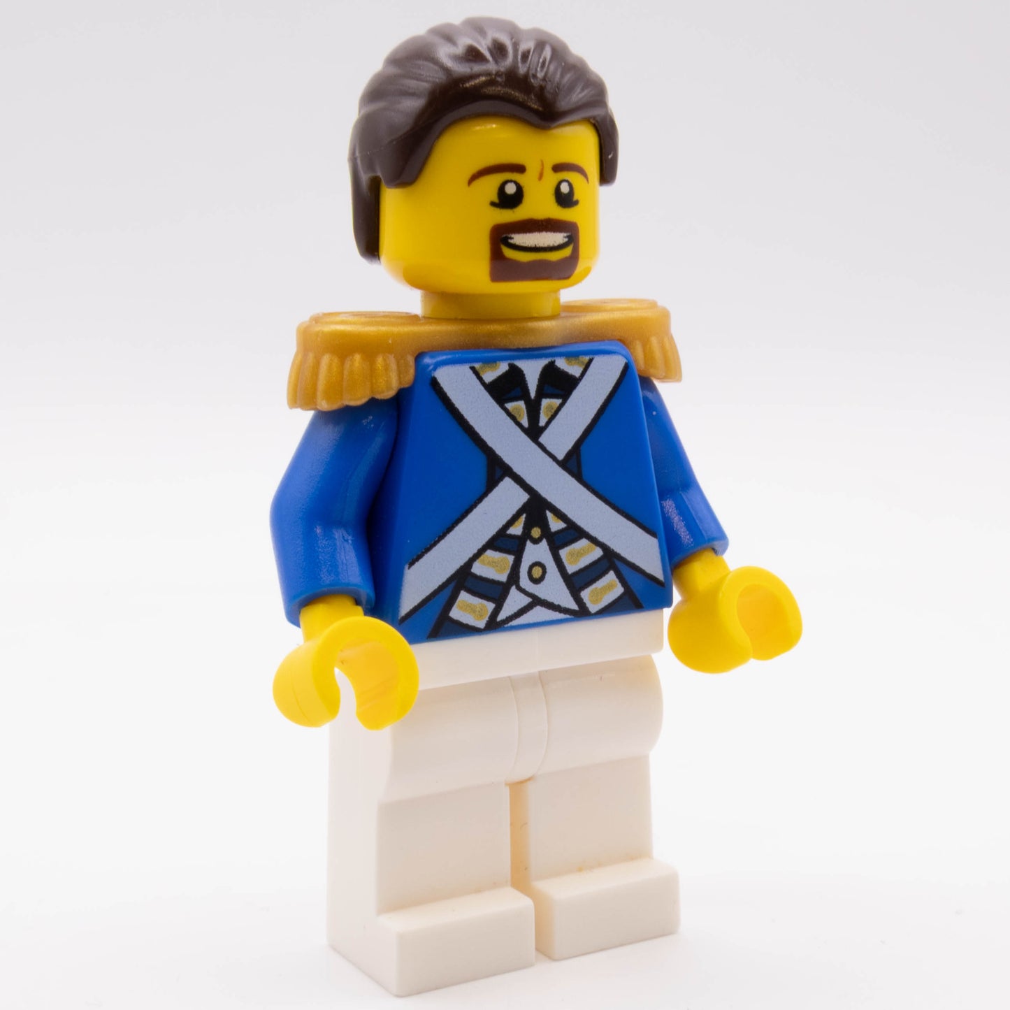 LEGO® Bluecoat Sergeant Minifigure Pirates PI150 - Brown Moustache and Goatee