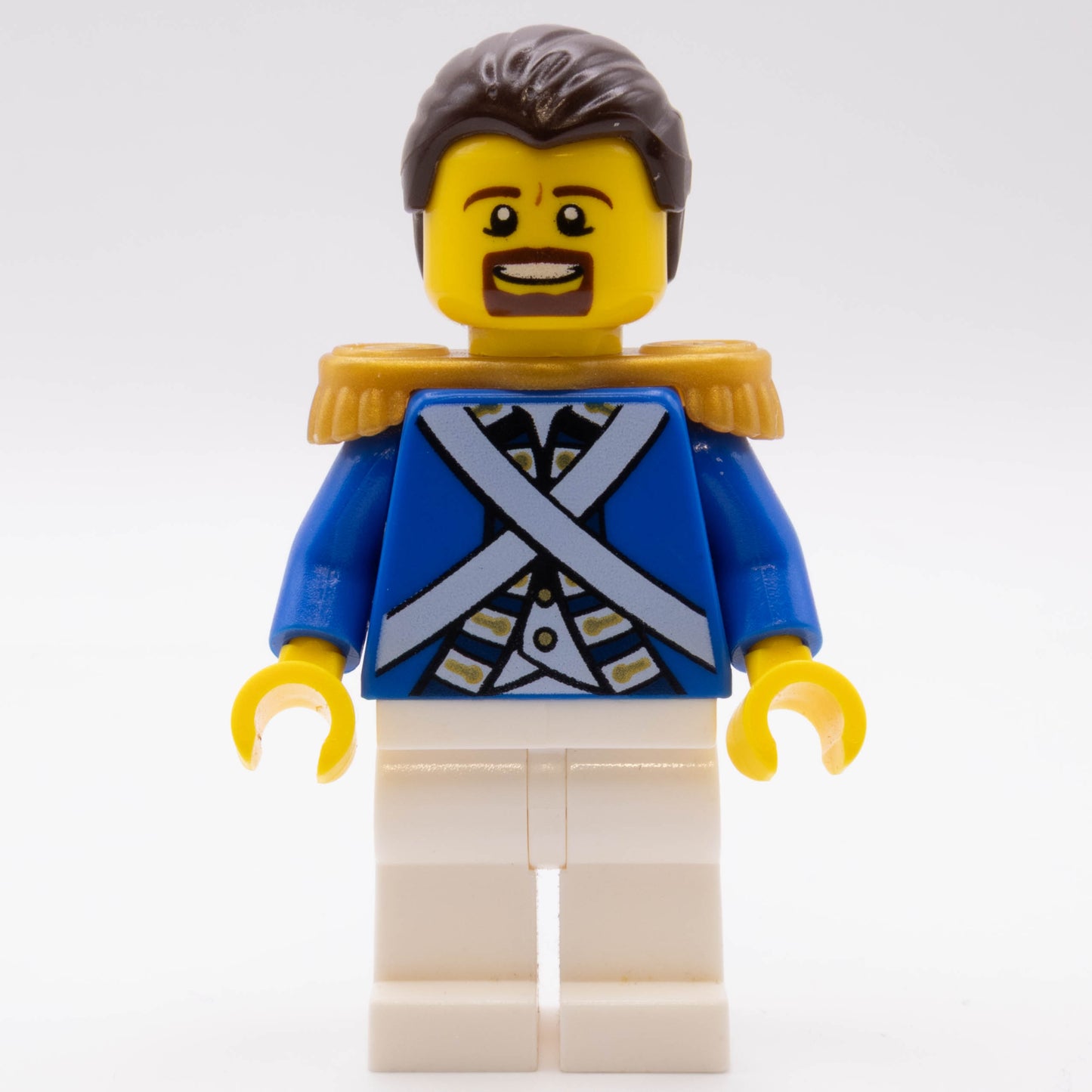 LEGO® Bluecoat Sergeant Minifigure Pirates PI150 - Brown Moustache and Goatee