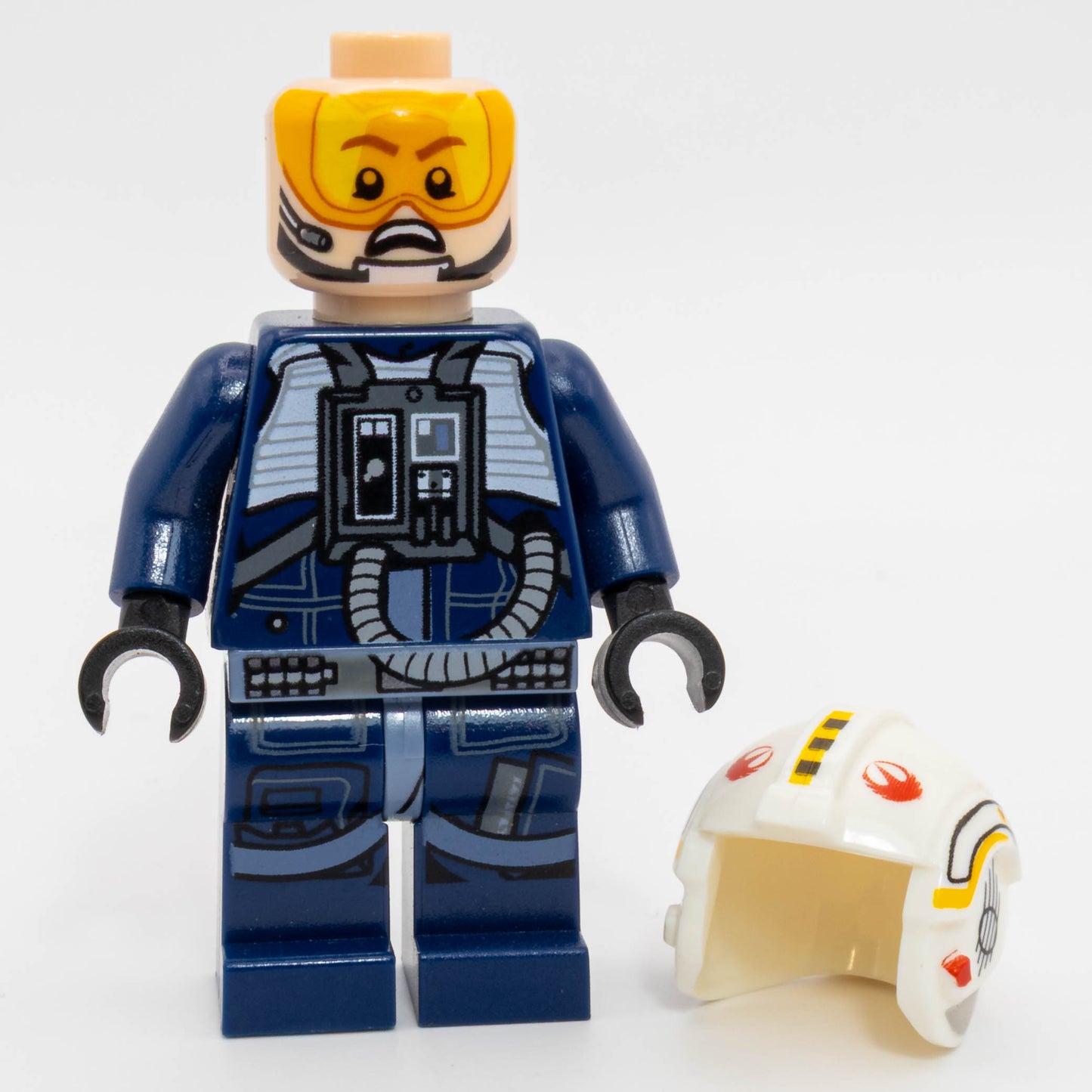 LEGO® Rebel Pilot Y-wing Minifigure Star Wars Rogue (Dark Blue Jumpsuit) SW0801
